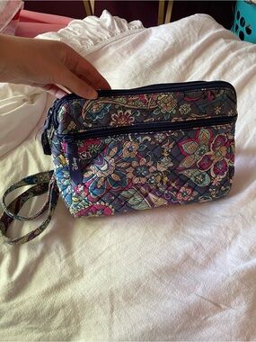 Vera Bradley Quilted Disney Triple Zip Hipster